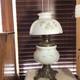 1800's Antique The American 95 Ornate Hand Painted GWTW Oil Lamp