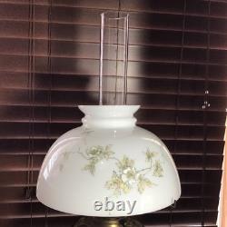 1800's Antique The American 95 Ornate Hand Painted GWTW Oil Lamp