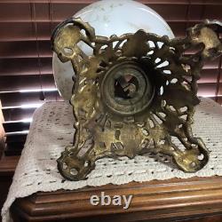 1800's Antique The American 95 Ornate Hand Painted GWTW Oil Lamp