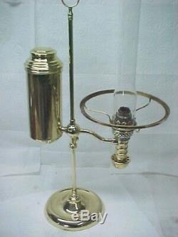 1870's Manhattan Student Oil Lamp, Comp. With Shade, Excellent Condition