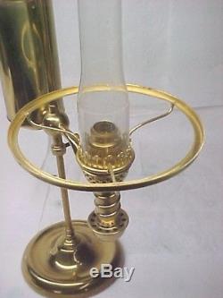 1870's Manhattan Student Oil Lamp, Comp. With Shade, NEVER BURNED