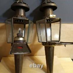 1880s Antique Stagecoach/Carriage/Buggy Oil Lanterns