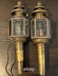 1880s Antique Stagecoach/Carriage/Buggy Oil Lanterns Rare