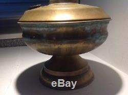 1883 Scott Lamp Co. Ltd. Antique Brass Hanging Nautical Cabin Oil Lamp Lantern