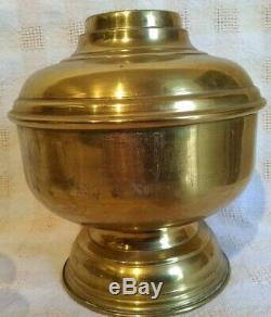 1883 Scott Lamp Co. Ltd. Antique Brass Hanging Nautical Cabin Oil Lamp Lantern