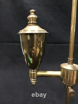 1890 Miniature student lamp Brass nutmeg burner syrup antique early sugar