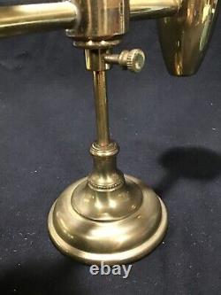 1890 Miniature student lamp Brass nutmeg burner syrup antique early sugar