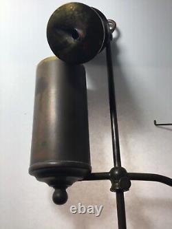 1900 +/- antique miniature student oil lamp nice patina p+g burner original old