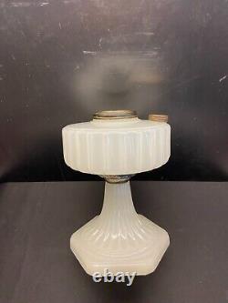 1936 Aladdin B-114 Corinthian White Moonstone Table Lamp with Model B Burner