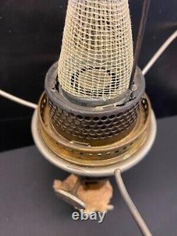 1936 Aladdin B-114 Corinthian White Moonstone Table Lamp with Model B Burner