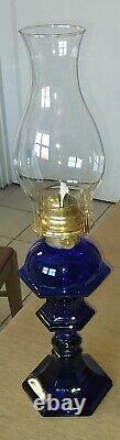 1951 Cobalt Blue Oil Lamp? Queen Anne #2 Burner