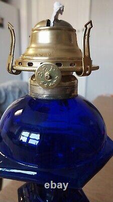 1951 Cobalt Blue Oil Lamp? Queen Anne #2 Burner