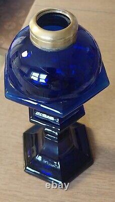 1951 Cobalt Blue Oil Lamp? Queen Anne #2 Burner