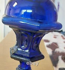 1951 Cobalt Blue Oil Lamp? Queen Anne #2 Burner