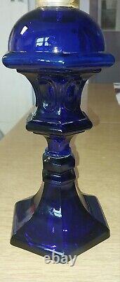 1951 Cobalt Blue Oil Lamp? Queen Anne #2 Burner