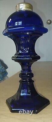 1951 Cobalt Blue Oil Lamp? Queen Anne #2 Burner