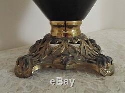 19th c Victorian Banquet Lamp Oil Kerosene GWTW Gone with the Wind Antique ROSES