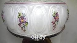 2004 ALADDIN amethyst LINCOLN DRAPE electrified OIL LAMP COMPLETE M752 SHADE