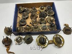 25x Nice Antique Kerosene Oil Lamp Burners Size #2 Threads Lot A