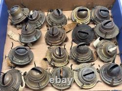 25x Nice Antique Kerosene Oil Lamp Burners Size #2 Threads Lot A