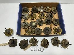 25x Nice Antique Kerosene Oil Lamp Burners Size #2 Threads Lot B