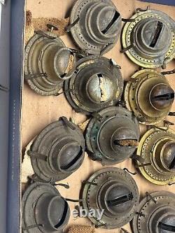 25x Nice Antique Kerosene Oil Lamp Burners Size #2 Threads Lot B