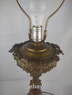 29 Tall Brass Antique Hollywood Regency /Banquet/Parlor Table Lamp