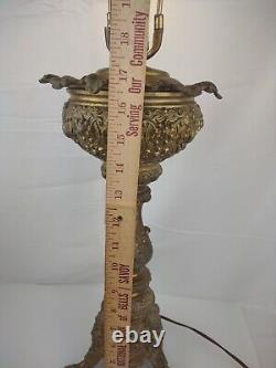 29 Tall Brass Antique Hollywood Regency /Banquet/Parlor Table Lamp