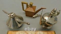 3 Antique Oil Lamp Filler (s) Genuine Antiques Vintage Collectibles