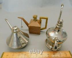 3 Antique Oil Lamp Filler (s) Genuine Antiques Vintage Collectibles