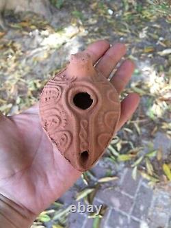 40 HERODIAN Gift Jewish OIL LAMP Ancient Biblical Antique Replica Israel Judaica