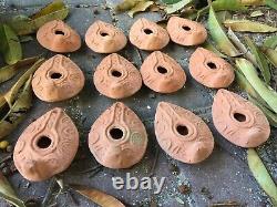 40 HERODIAN Gift Jewish OIL LAMP Ancient Biblical Antique Replica Israel Judaica