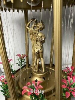 70s Mineral Oil Rain Lamp, Nude Greek MCM Goddess Table Lamp, WORKS