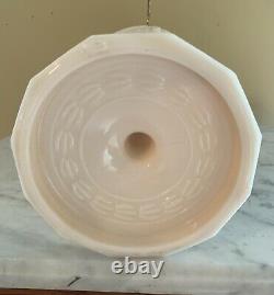 ALADDIN 1940's Alacite LINCOLN DRAPE Oil Lamp Floral Pink Shade Electrified
