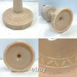 ALADDIN Lincoln Drape OIL LAMP Alacite Milk Glass Lock-On Chimney Model B Burner