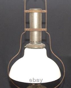 ANTIQUE ALADDIN COUNTRY STORE HANGING OIL LAMP With SHADE