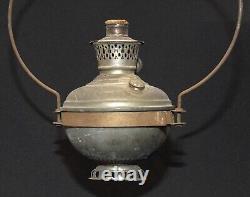 ANTIQUE ALADDIN COUNTRY STORE HANGING OIL LAMP With SHADE