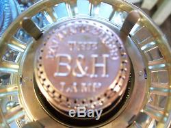 ANTIQUE'' BANQUET CHERUB OIL LAMP With BRADLEY & HUBBARD OIL FONT