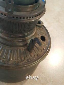 ANTIQUE BRADLEY & HUBBARD KEROSENE OIL BRASS LAMP FONT c. 1890's B&H