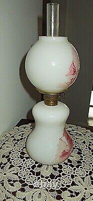 ANTIQUE HP GWTW MINIATURE/JUNIOR OIL LAMPWINDMILL WithCOUNTRY THEME