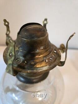ANTIQUE OIL LAMP RIPLEY IRON FINGER LAMP PAT'd APRIL 5, 1870 NO. 1 SOCONY BURNER