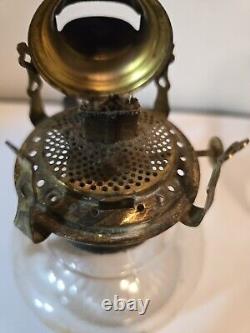 ANTIQUE OIL LAMP RIPLEY IRON FINGER LAMP PAT'd APRIL 5, 1870 NO. 1 SOCONY BURNER