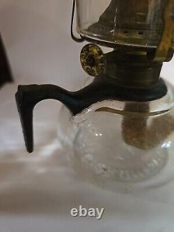 ANTIQUE OIL LAMP RIPLEY IRON FINGER LAMP PAT'd APRIL 5, 1870 NO. 1 SOCONY BURNER