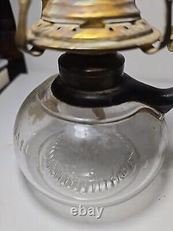 ANTIQUE OIL LAMP RIPLEY IRON FINGER LAMP PAT'd APRIL 5, 1870 NO. 1 SOCONY BURNER