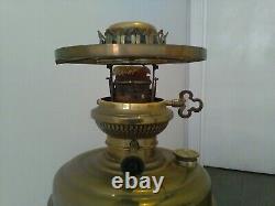 ANTIQUE OIL LAMP with RISE & FALL BURNER and DROP IN FONT in lux way 30 tal