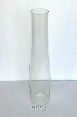 ANTIQUE RAYO KEROSENE OIL LAMP FOOT NICKEL with WHITE SHADE