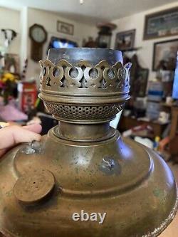 ANTIQUE VINTAGE Regenerative Blitz Lampe Brass Oil Kerosene Lamp 1900's