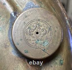 ANTIQUE VINTAGE Regenerative Blitz Lampe Brass Oil Kerosene Lamp 1900's
