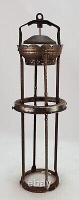 Aladdin 4 Post Hanging Oil kerosene Lamp antique lighting estate fresh find