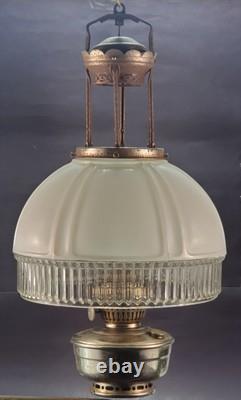 Aladdin 4 Post Hanging Oil kerosene Lamp antique lighting estate fresh find